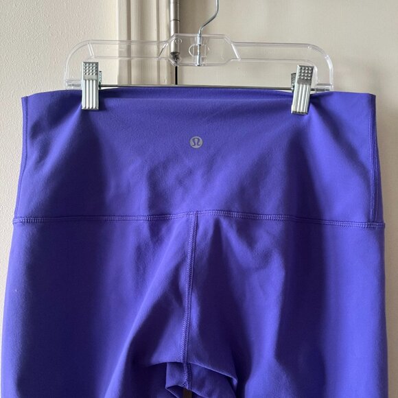 Lululemon Wunder Under Roll Down Crop Purple Size 10 - Picture 7 of 8